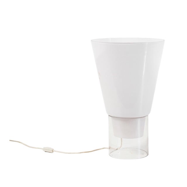 Monumental Floor / Table Glass Table Lamp, Selenova Italy, 1970s For Sale - Image 9 of 10