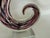 Contemporary Murano Style Purple Art Glass Swirl Sculpture on Lucite Base For Sale - Image 3 of 9