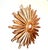 Mid-Century Modern Large Sunburst Wall Mirror in Gilded Wood, Italy, 1960s For Sale - Image 3 of 16