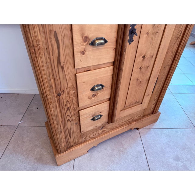 Antique Baroque Farmhouse Cupboard For Sale - Image 9 of 12