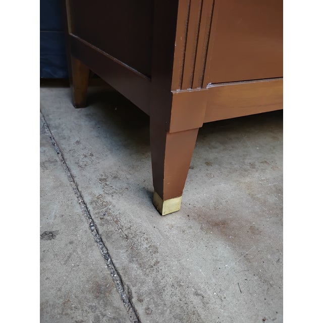 Wood Mid Century Traditional Tallboy Dresser Attributed to Kindel Furniture. For Sale - Image 7 of 9