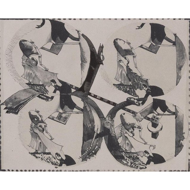Modern Andre Thomkins, Quadroculiste, Etching For Sale - Image 3 of 5