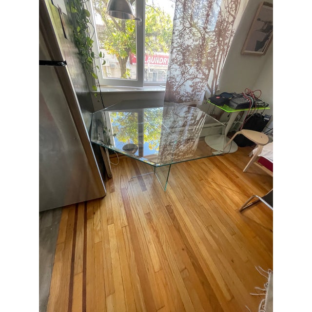 1990s Thomas Pearson Glass Dining Table For Sale - Image 4 of 4