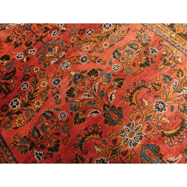 Antique Persian Kashan Rug With Manchester Wool and Silk. 4'5"x 7' For Sale In Los Angeles - Image 6 of 13