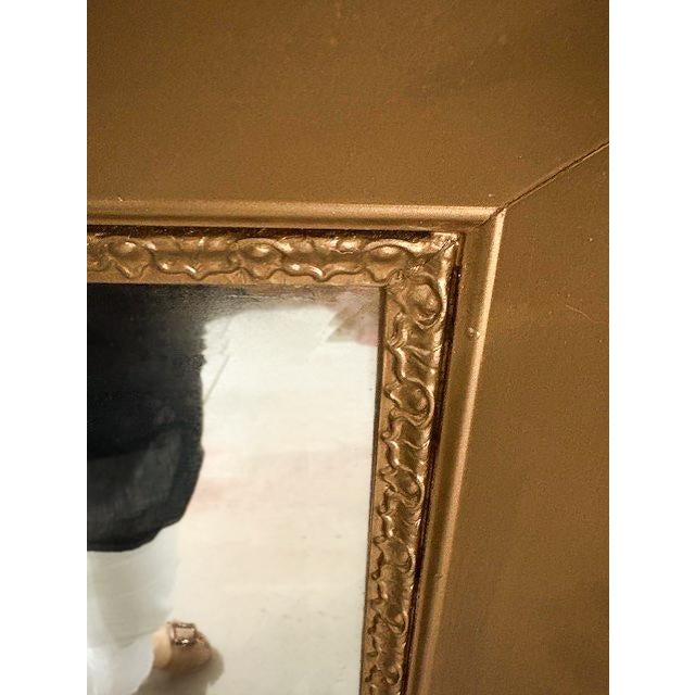 French Vintage Gold French Wall Mirror For Sale - Image 3 of 6