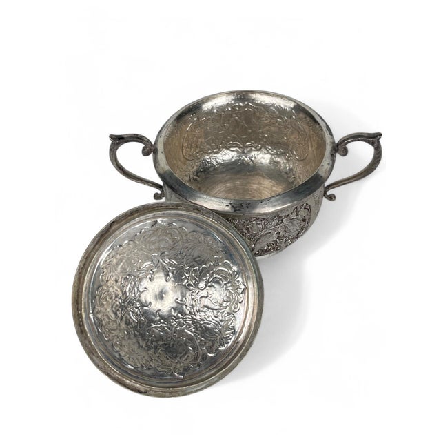 A Persian 84 Silver Handmade Sugar Bowl For Sale - Image 11 of 13