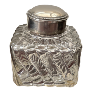 Antique Crystal Ink Well