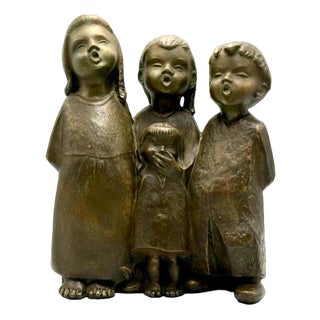 Vintage Handmade Achatit Sculpture in Stoneware, 1970s For Sale