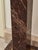 Stone Empire Red Marble Pedestals with Brass Applications, Set of 2 For Sale - Image 7 of 10