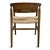 Outdoor Indoor U-Back Woven Seat Mid-Century Coastal Dining Chair For Sale - Image 12 of 14