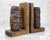 A Pair of Carved Wood Figural Tiki Bookends, c. Mid 20th Century. This Pair of Bookends would look exceptional while...