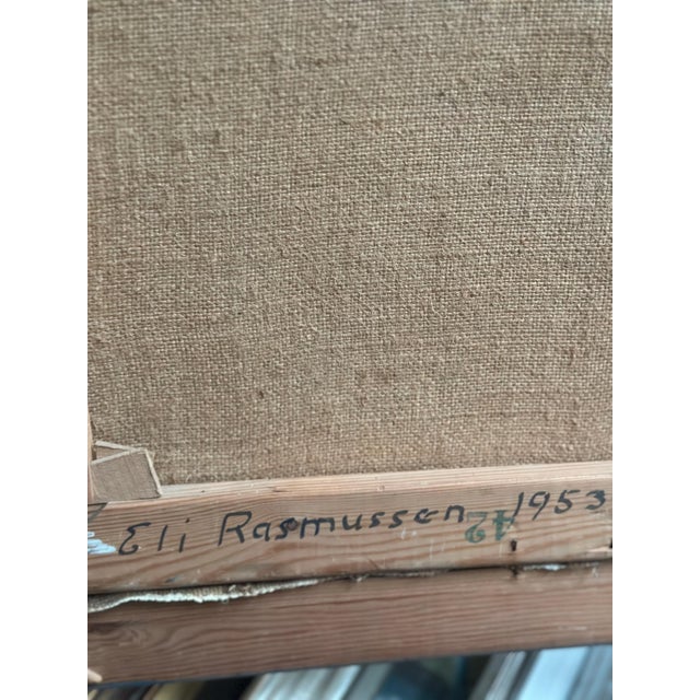 Eli Rasmussen, Opstilling, 1953, Oil Painting on Canvas, Framed For Sale - Image 14 of 18