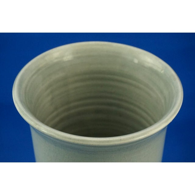 Large Futurist Ceramic Vase with Airbrushed Still Life Decoration by Dante Baldelli, Italy, 1920s For Sale - Image 10 of 18