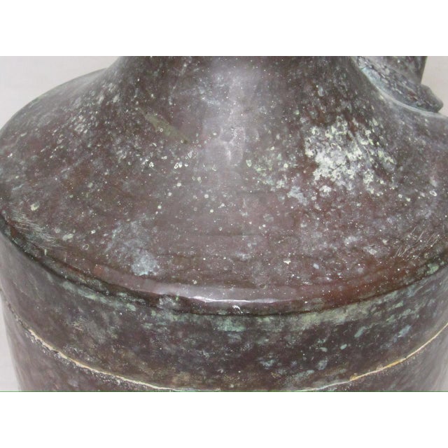 Rustic Rustic Persian Copper Ewer For Sale - Image 3 of 16