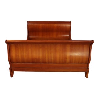 Grange Cherry Sleigh Bed Queen For Sale