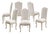 19th Century Set of Six Louis XV Style Upholstered Dining Chairs For Sale