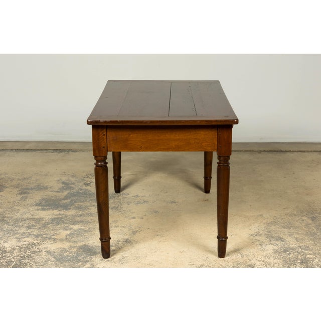 Mid-19th Century French Louis Philippe Walnut Writing Table For Sale - Image 13 of 18