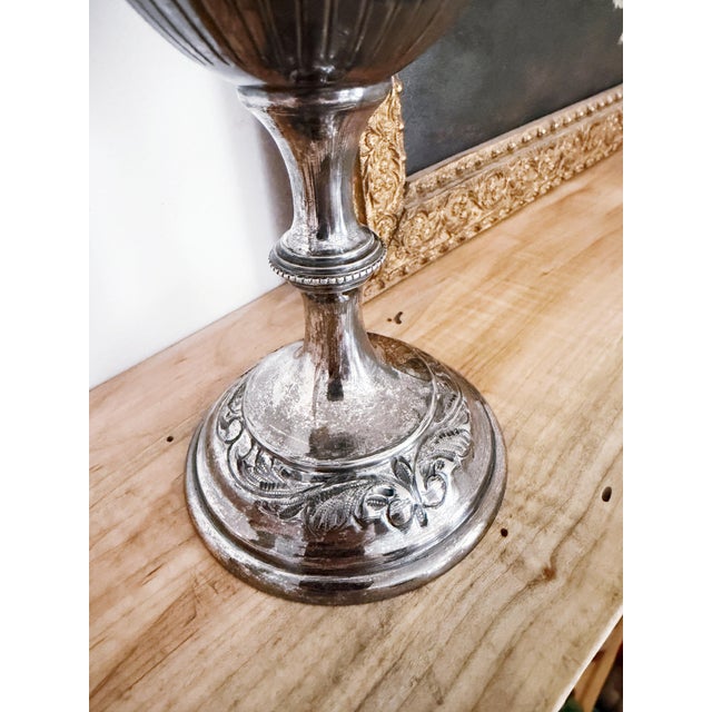 English Antique 1913 English Silver Plated Athletics Trophy For Sale - Image 3 of 10