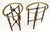 Late 20th Century Pair Oval Brass Gallery Glass Top Faux Bamboo Bases End Side Tables Stands MINT For Sale - Image 5 of 16