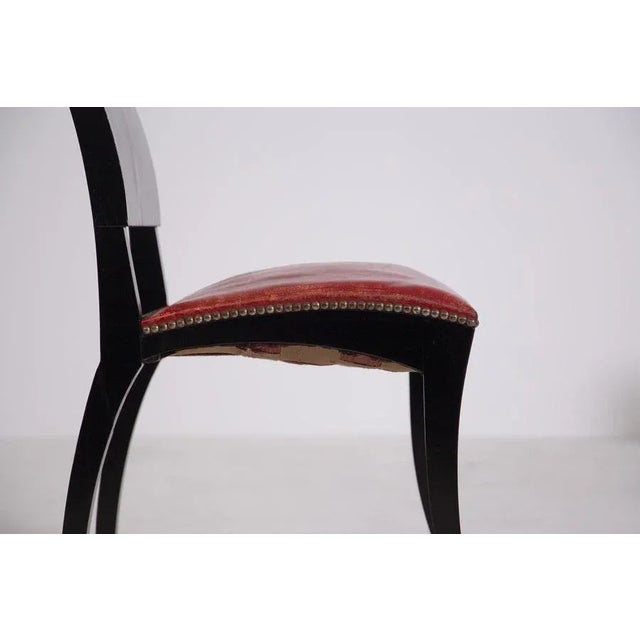 Art Deco French Chairs, Set of 6 For Sale - Image 6 of 8