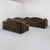 Very rare and exceptional three-piece modular lounge set from Germany, dating from the 1980s. The three generously...