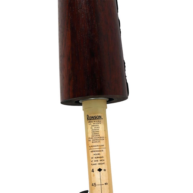 Ronson Varaflame Rosewood Mid-Century Modern Gas Candle, a Pair 1964 For Sale - Image 9 of 18