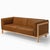 LIFT Minimalist Three-Seater Sofa in Oak Wood and Camel Leather Seat by Julien Renault For Sale - Image 12 of 12