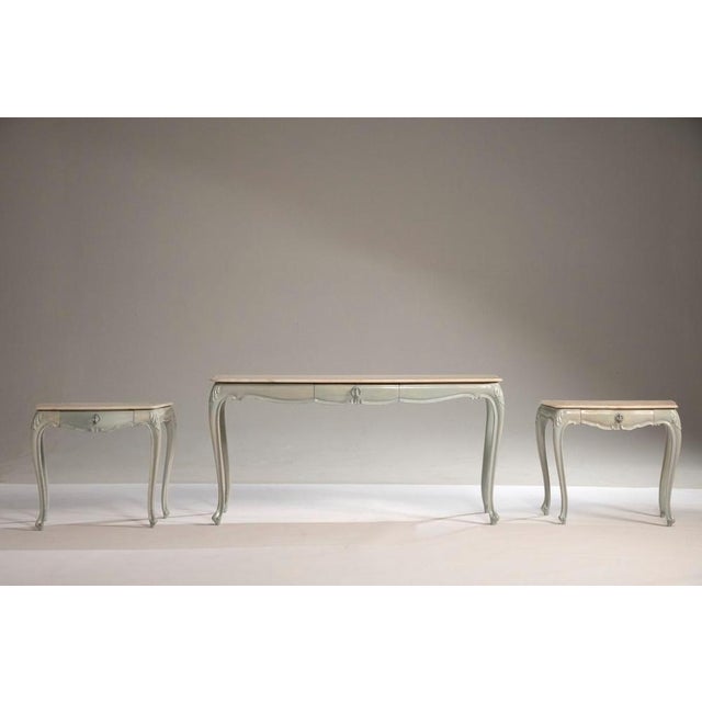 Vintage Dressing Table with Distressed Finish, 1970s, Set of 4 For Sale - Image 4 of 18