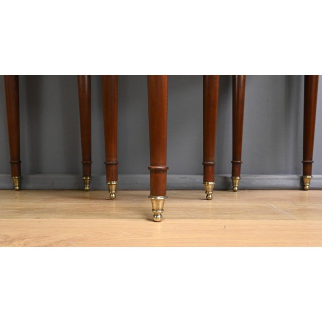 Brown Mahogany Half-Moon Extending Table, Late 19th Century For Sale - Image 8 of 18