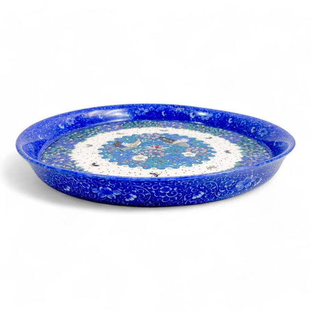 Japanese Meiji Porcelain and Cloisonné Enamel Dish For Sale - Image 3 of 12