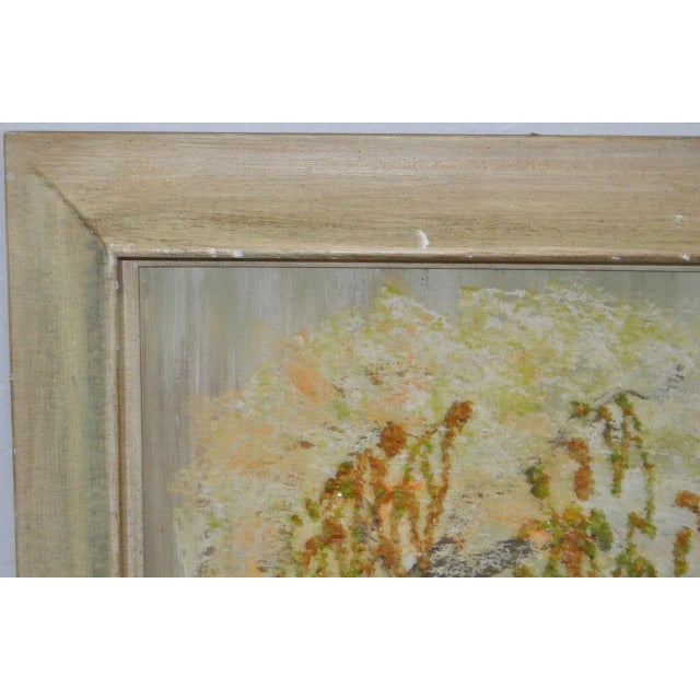 Mid Century Modern Surreal Acrylic & Rock Painting c.1950s For Sale In San Francisco - Image 6 of 7