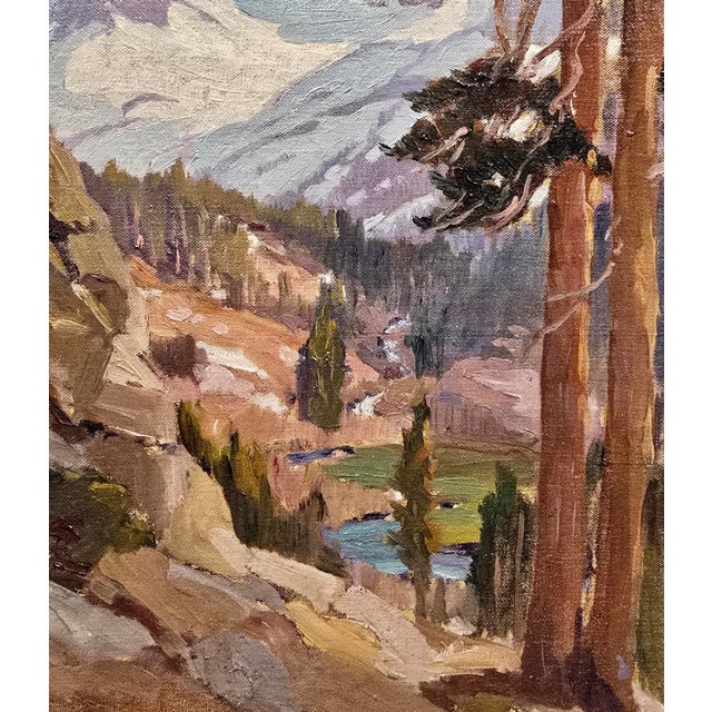 Orrin White - High Sierra Lake Landscape- C. 1930s California Impressionist -Oil Painting For Sale - Image 9 of 11