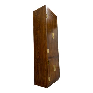 Henredon Scene One Campaign Style Armoire For Sale