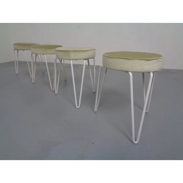 Mid-Century Hairpin Stools, 1960s, Set of 4 For Sale - Image 4 of 15