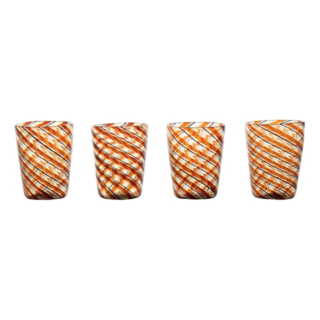 Glasses by Mariana Iskra for Ribes Studio, Set of 4 For Sale