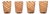 Glasses by Mariana Iskra for Ribes Studio, Set of 4 For Sale
