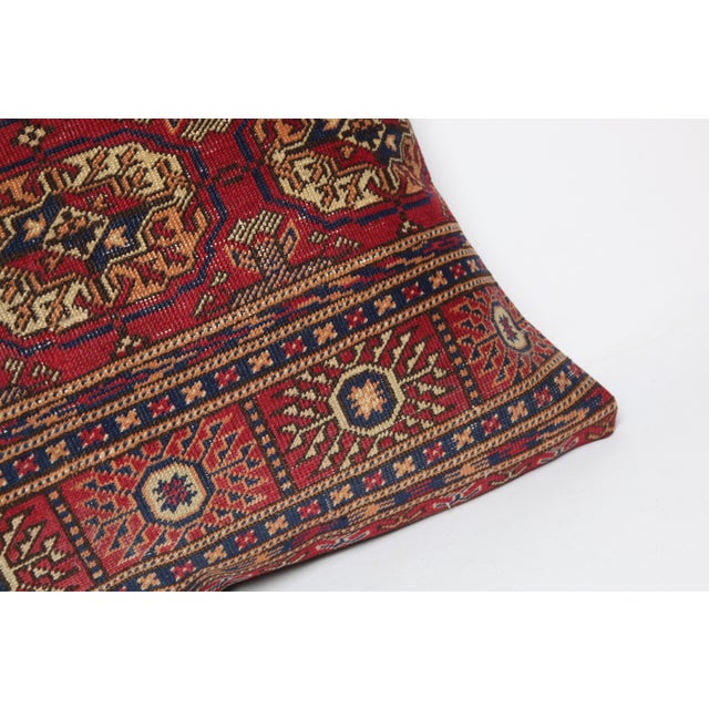 Handwoven Vintage Turkish Sofa Rug Pillow Cover -21'' X 30'' For Sale - Image 9 of 10