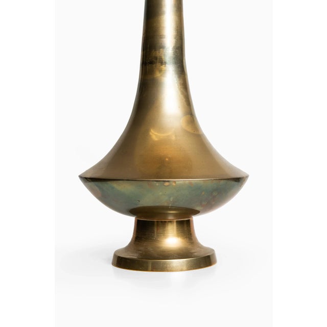 Mid-Century Danish Brass Table Lamps, 1950s, Set of 2 For Sale - Image 6 of 9