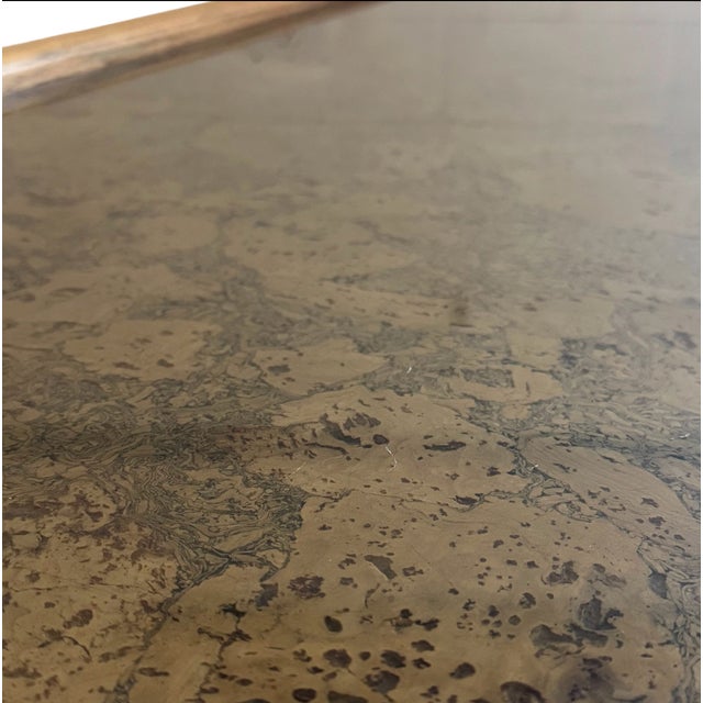 1970s 1970s Cork and Glass Top Coffee Table For Sale - Image 5 of 12