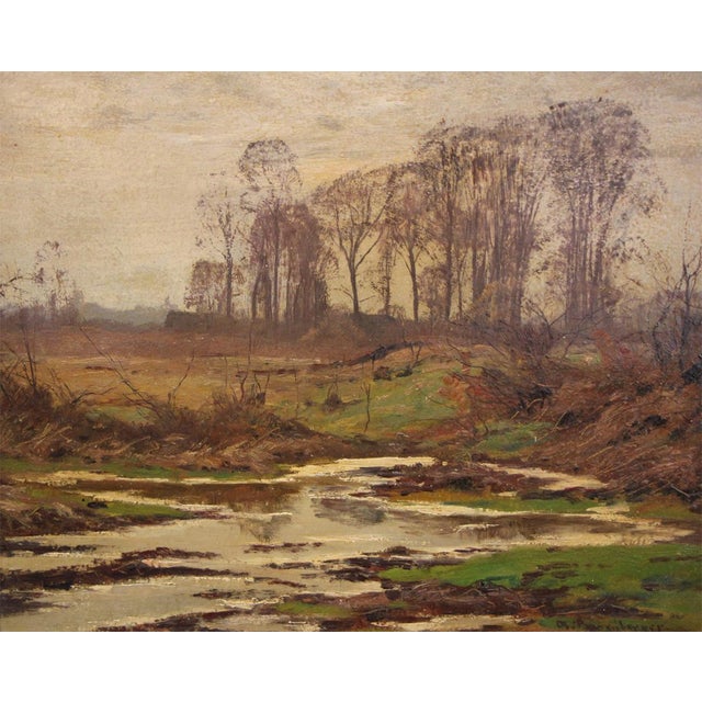 Alfred Rasenberger, Landscape, 20th Century, Oil Painting on Board, Framed For Sale - Image 7 of 7