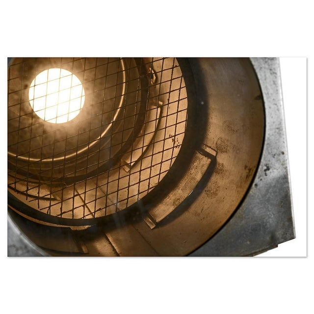 Patinated Metal Spotlight Lamp For Sale - Image 5 of 8