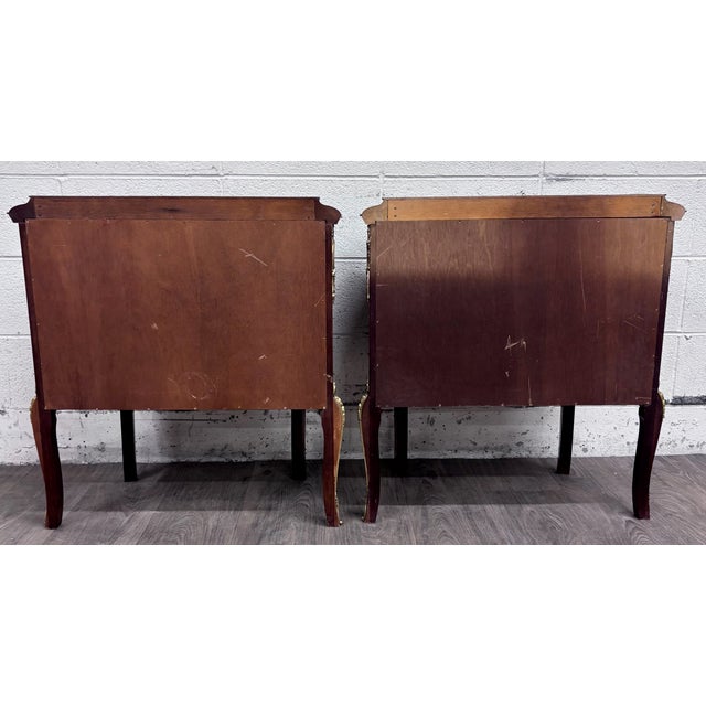 Vintage French Louis XV Style Nightstands Bedside Cabinets - Pair For Sale - Image 18 of 18