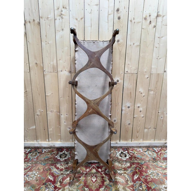 1980s Regency-Louis XV Style Center Bench in Mustard Velvet, 1980s For Sale - Image 5 of 7