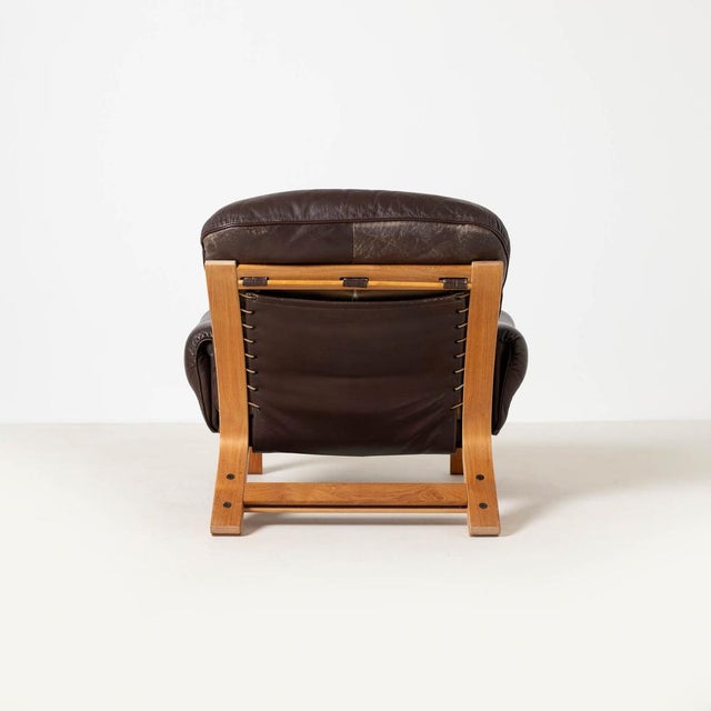 Ry Wing Lounge Chair by Elsa and Nordahl Solheim for Rybo Mobler, Norway, 1970s For Sale - Image 6 of 7
