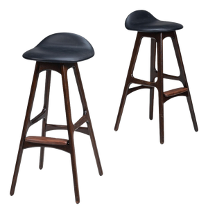 OD61 Bar Stools by Erik Buch for Oddense Mobler, Denmark, 1965, Set of 2