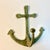 1970s Vintage Nautical Coastal Arts & Crafts Cast Iron Anchor Wall Hook For Sale - Image 4 of 11