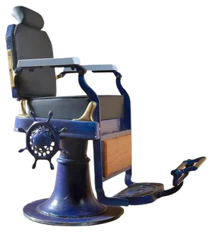 Blue Barber Chair
