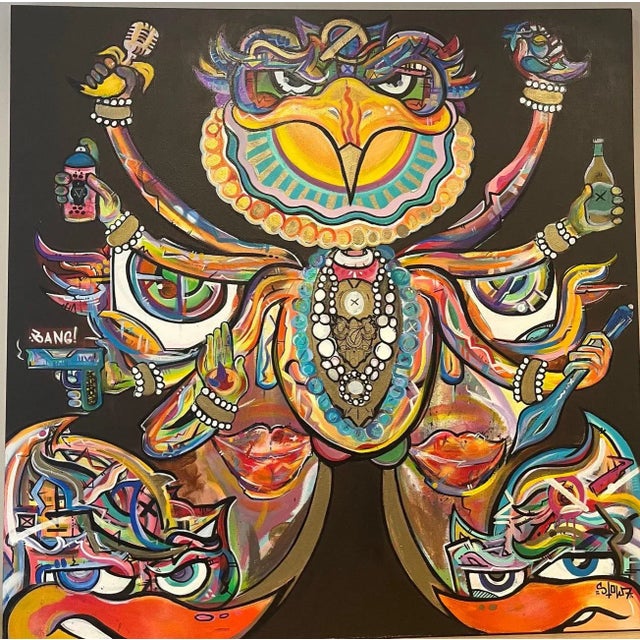 Urban Art Exploring Themes of Social Justice, Politics, and Urban Culture For Sale