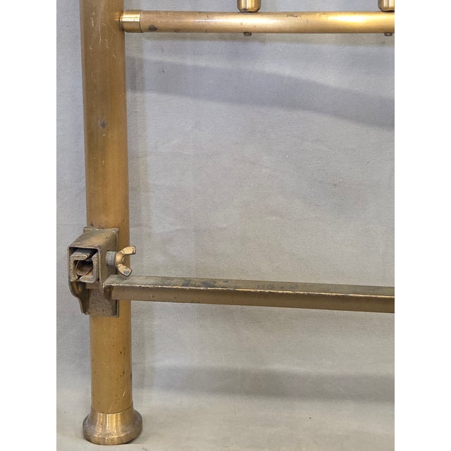 Antique Brass Twin Bed Headboards - A Pair For Sale - Image 16 of 18