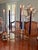 Midcentury Brass 6 Candle Candelabra For Sale - Image 4 of 8
